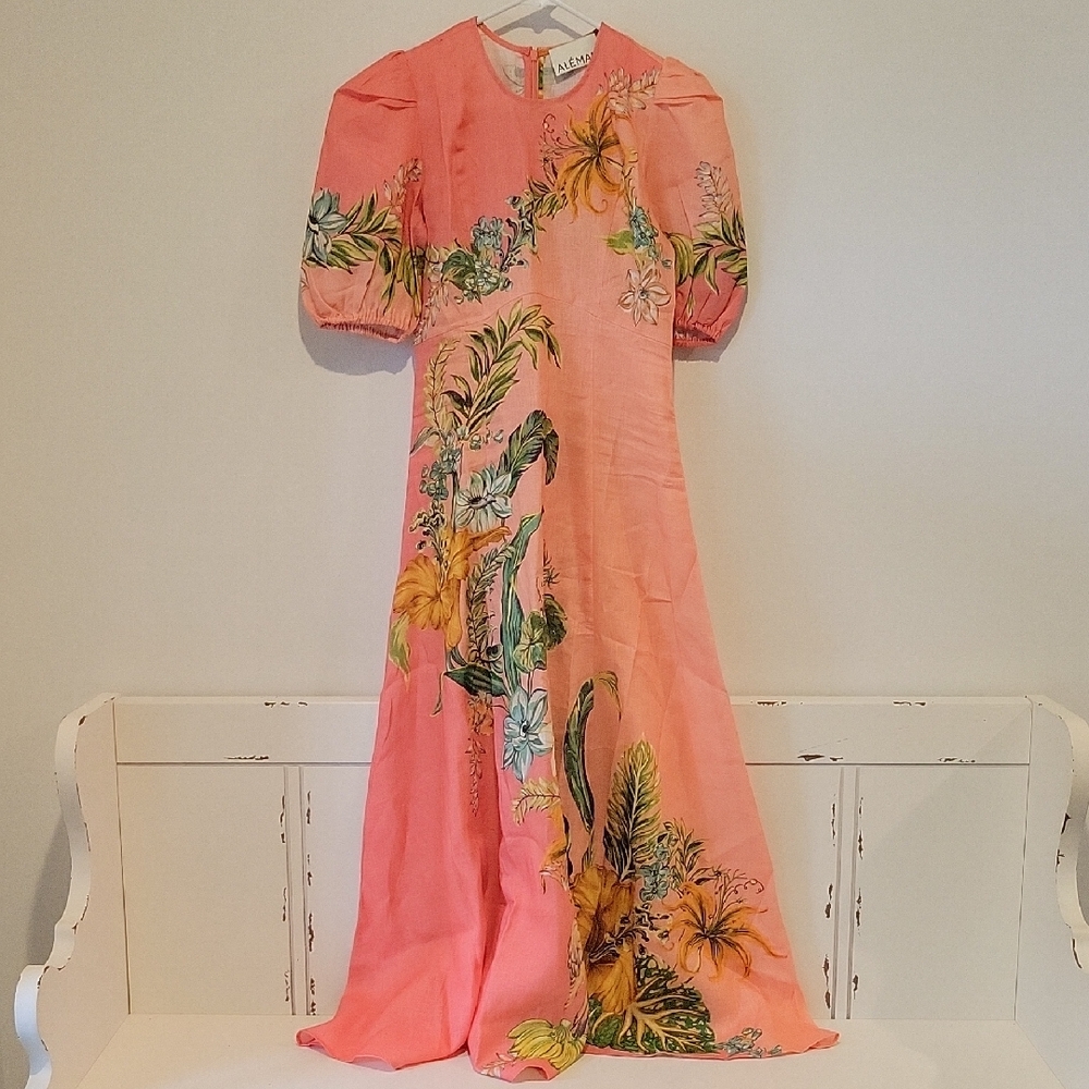 Alemais Pink Floral Maxi Dress